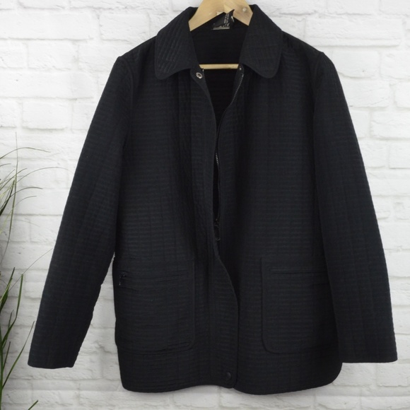 Hilary Radley Jackets & Blazers - Hilary Radley - quilted black spring coat